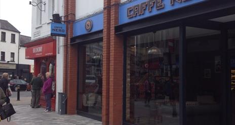 Image shows the front of Caffee Nero Bow Street