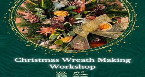 Christmas Wreath Making Workshop Poster