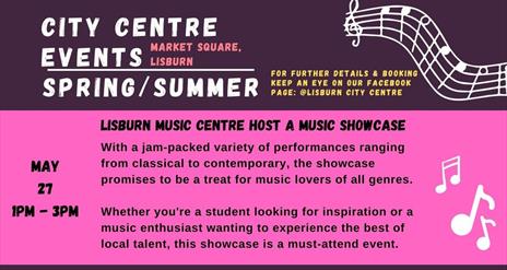 Poster for City Centre Events Spring/Summer