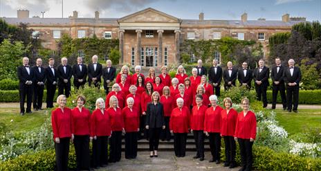 Clare Chorale outside Hillsborough Castle