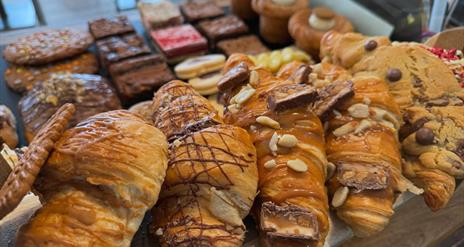 Selection of pastries on offer at Crema, Lisburn
