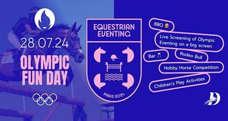 Poster for Olympic Fun Day at Danescroft Equestrian Centre