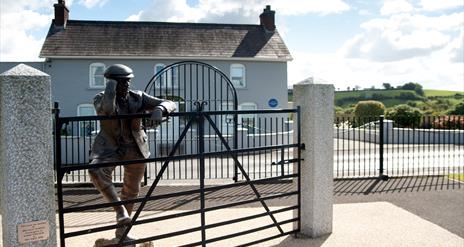 Harry Ferguson Statue at the Harry Ferguson Homestead
