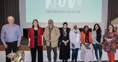 Image is of people who took part in the NOW Contemporary Collecting