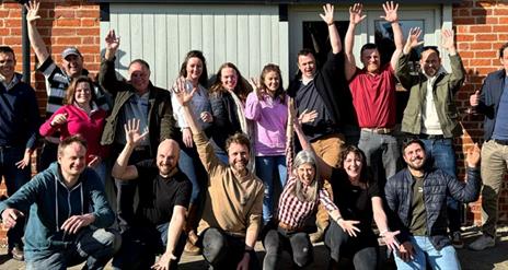 Image is of a group of young farmers in Northern Ireland