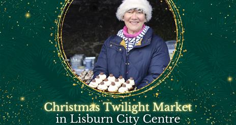 Promotional image for Lisburn City Centre Twilight Market featuring Rosie McNeill