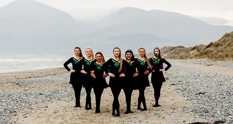 Irish Dancers on the beach