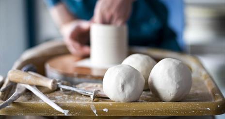 Image of a potter at work