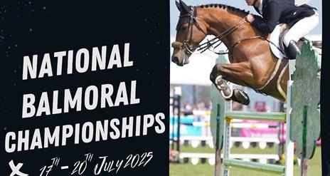 Poster advertisement of the National Balmoral Championships