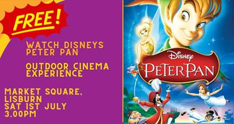 Poster for Peter Pan Outdoor cinema experience