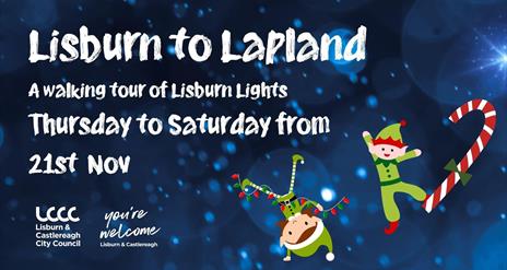 Image is event Lisburn to Lapland Elfie Tour