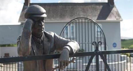 image is statue of inventor Harry Ferguson