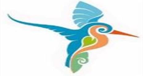 Image is a kingfisher the logo of the Lagan Valley Regional Park