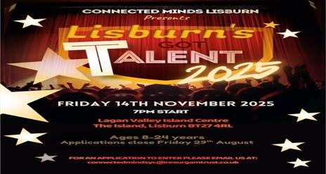 Image is poster advertising Lisburn's Got Talent competition