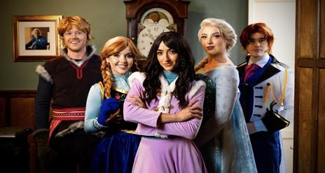 Image is of the cast of Tale of the Frozen Heart