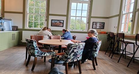 Image is of general view of The Tea Room at Hilden Mill in Lisburn