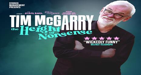Image is of comedian Tim Mc Garry