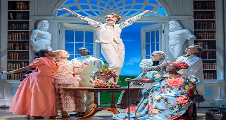Images of various actors on stage performing The Importance of Being Earnest