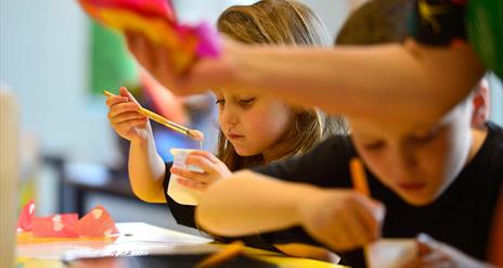 Children doing Arts and Crafts Workshops