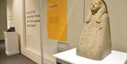 A piece that can be viewed of the Egyptian hieroglyphs Display