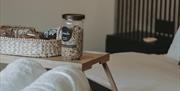 Belfast Lodges, breakfast, breakfast hamper, granola, yogurt, bread, hot chocolate