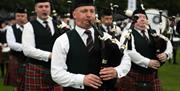 Poster for LCCC Pipe Band & Drum Major Championships 2023