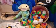 image of toys and rainbow balls