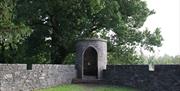 An image of one of the fort turrets