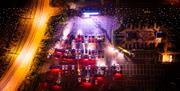 Image shows cars at Movie night at Let's Go Hydro