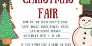 image is a poster advertising the 
Ballinderry Christmas Fair