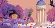 Illustration of Halloween at Hillsborough Castle and Gardens.