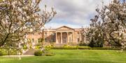 Image is of the rear entrance of Hillsborough Castle & Gardens