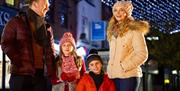 Family enjoying the Light Festival