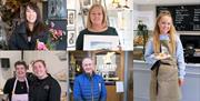 A collage of images of local businesses who will be attending the Royal Hillsborough Coronation Celebration Farmers Market on 27th May 23