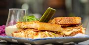 A plate of food served at Hinch Brasserie
