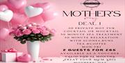 Image shows Mother's Day offer poster.