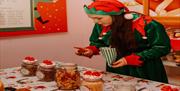 Image of Elf making reindeer food.