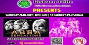 Image is poster of cover band Abba Sensations