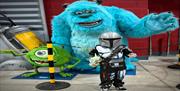 Image is of movie characters at Comic Con Lisburn