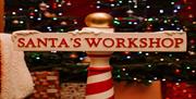 Santa's Workshop Sign