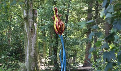 The Beacon of Light sculpture in Hillsborough Forest Park