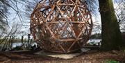 The Sphere sculpture in Hillsborough Forest