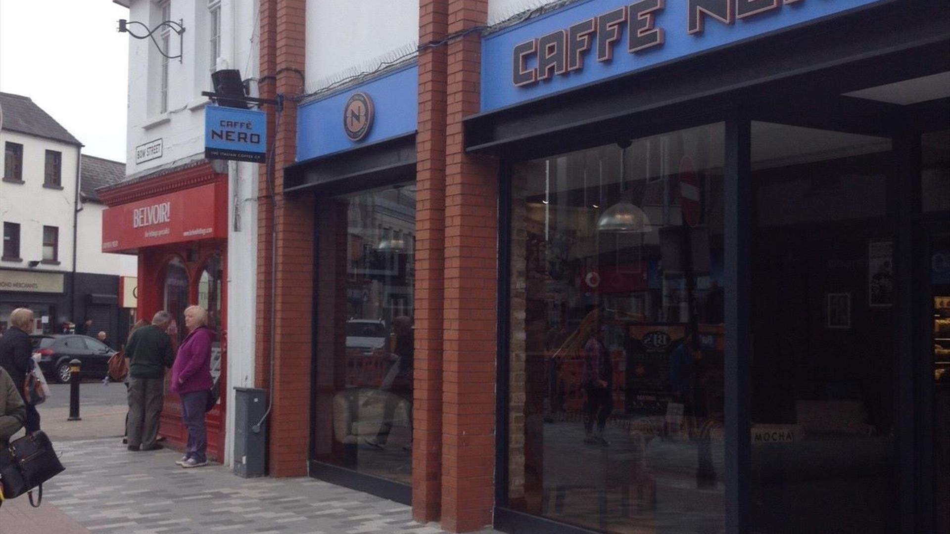 Image shows the front of Caffee Nero Bow Street