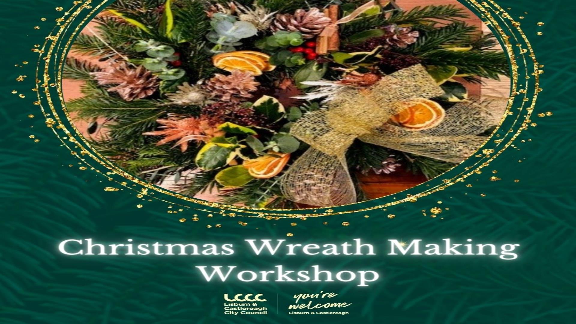 Poster for Christmas Wreath Making Workshop