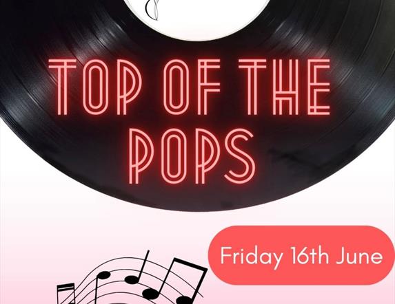 Poster with Top Of The Pops written on it
