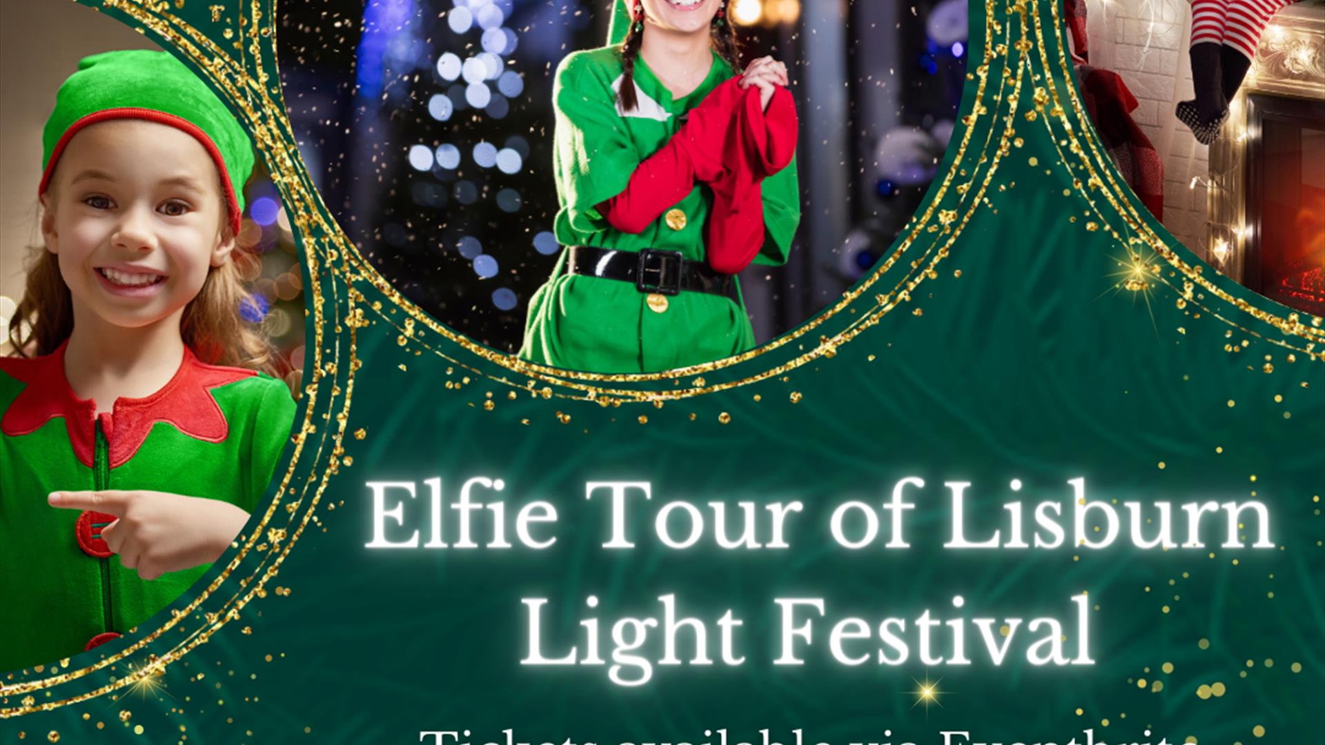 Image is children dressed as elves