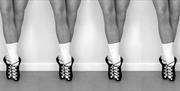 Image is of Irish dancers and their shoes
