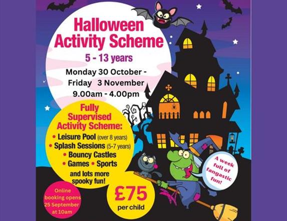 Poster with Halloween Activity Scheme at the LeisurePlex