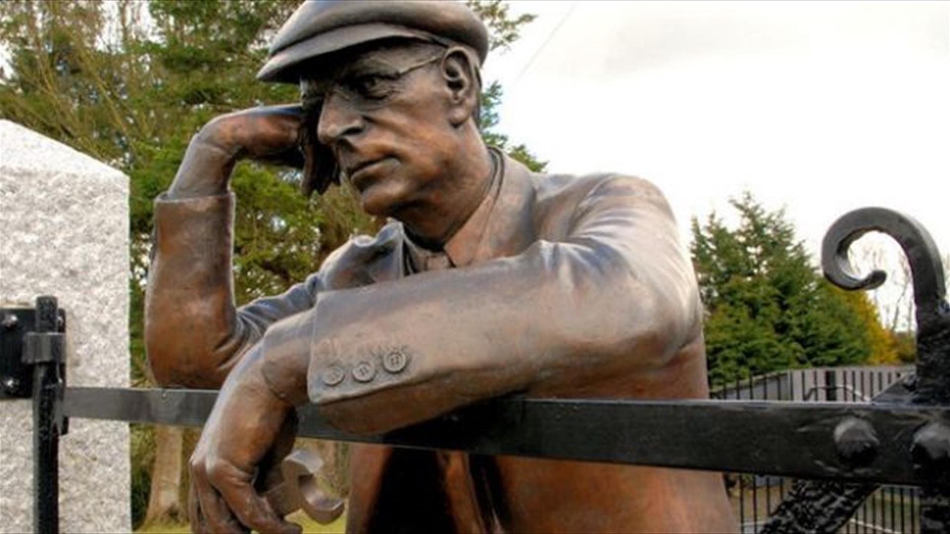 Image is of Harry Ferguson statue at his homestead in Growell, Hillsborough