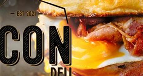 Image is of a hot breakfast at The Icon Deli